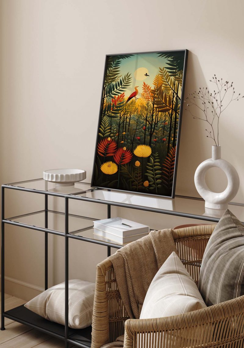 Nightingale in the Trees- Henri Rousseau style - Image 11