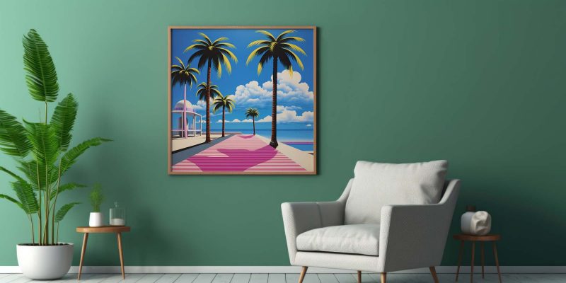 Palm Beach Boardwalk Poster | Hiroshi Nagai Style - Image 7