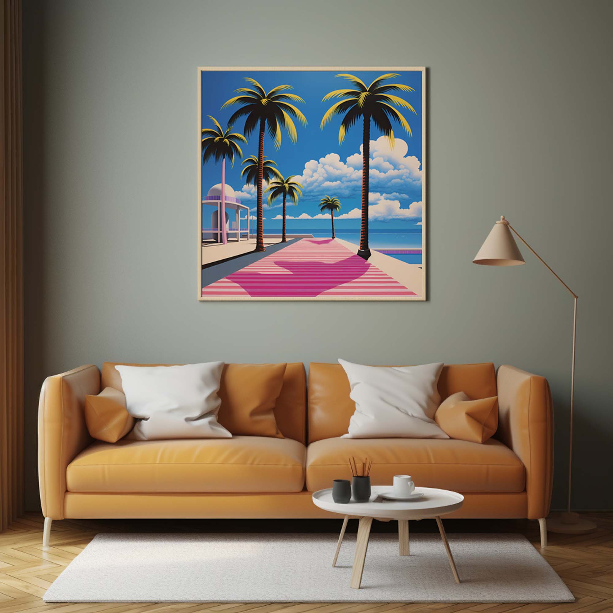 Palm Beach Boardwalk Poster | Hiroshi Nagai Style – Bild 10