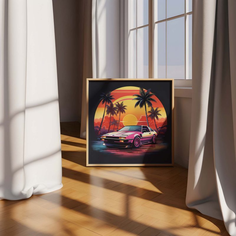 Palm Beach Car Show - 80s Poster - Image 3