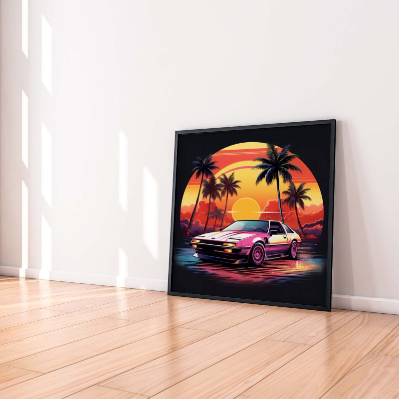 Palm Beach Car Show - 80s Poster - Image 4