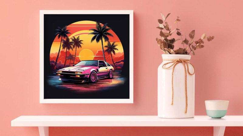 Palm Beach Car Show - 80s Poster - Image 5