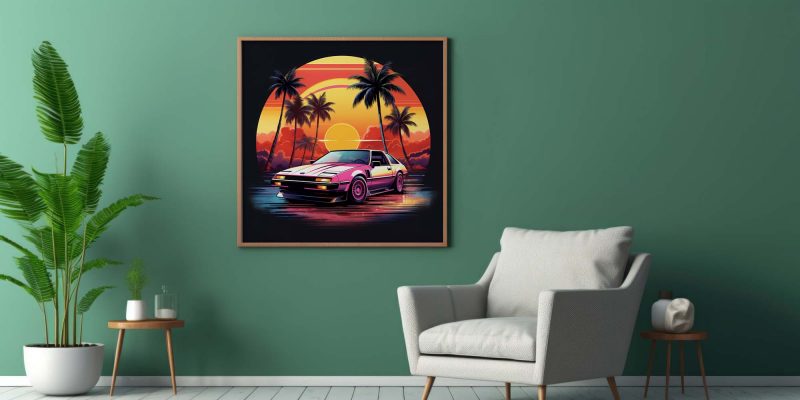 Palm Beach Car Show - 80s Poster - Image 6