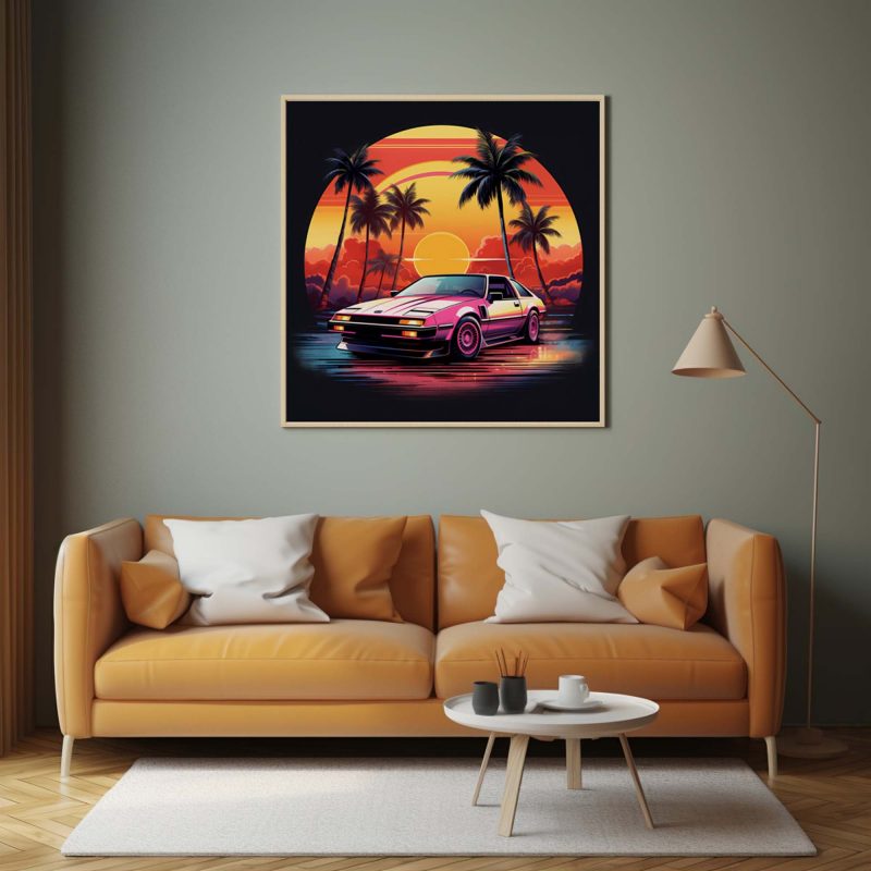 Palm Beach Car Show - 80s Poster - Image 9