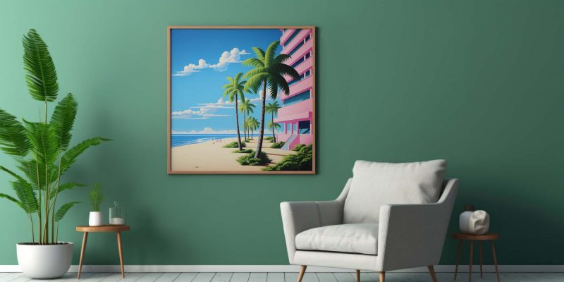 Palm Beach Hotel Poster | Hiroshi Nagai Style