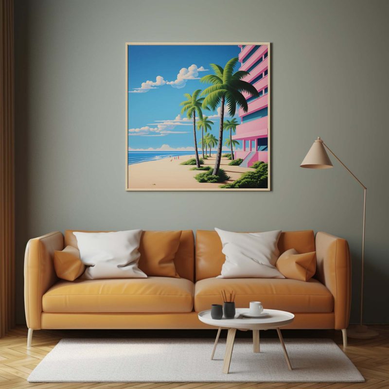 Palm Beach Hotel Poster | Hiroshi Nagai Style - Image 10