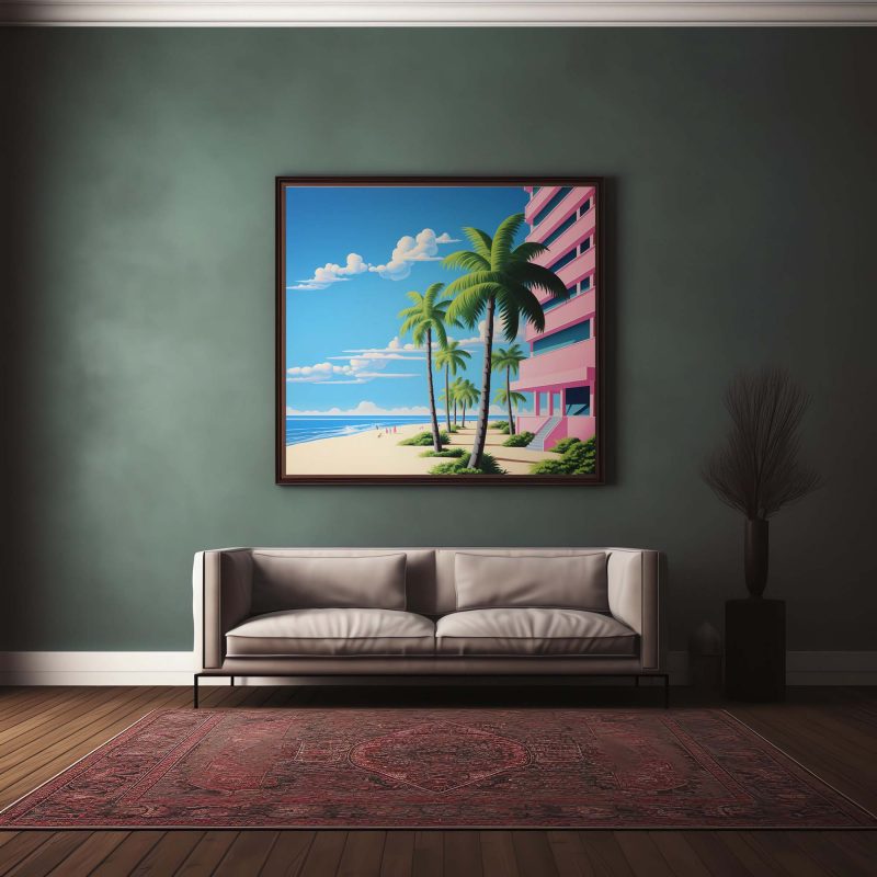 Palm Beach Hotel Poster | Hiroshi Nagai Style - Image 11