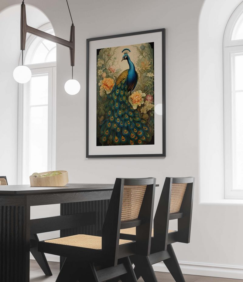 Peacock - Ernst Haeckel style poster - Image 3