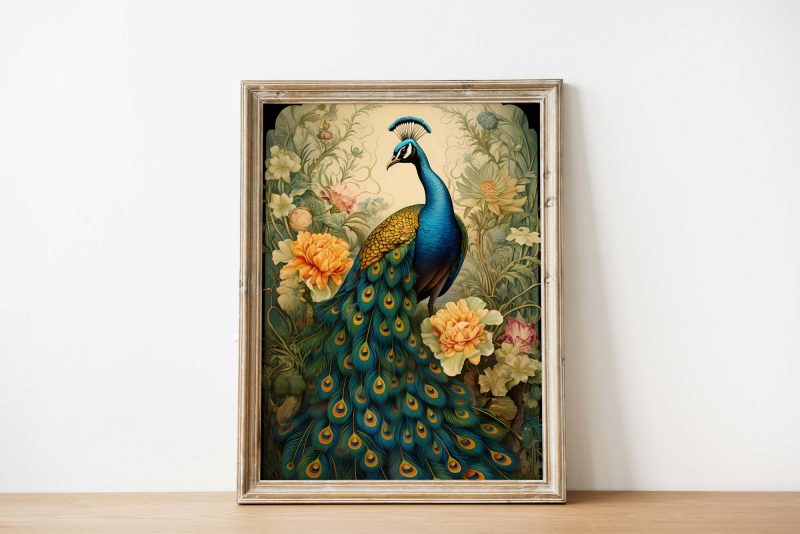 Peacock - Ernst Haeckel style poster - Image 2