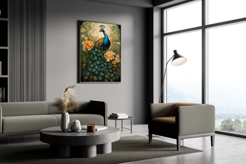 Peacock - Ernst Haeckel style poster - Image 4