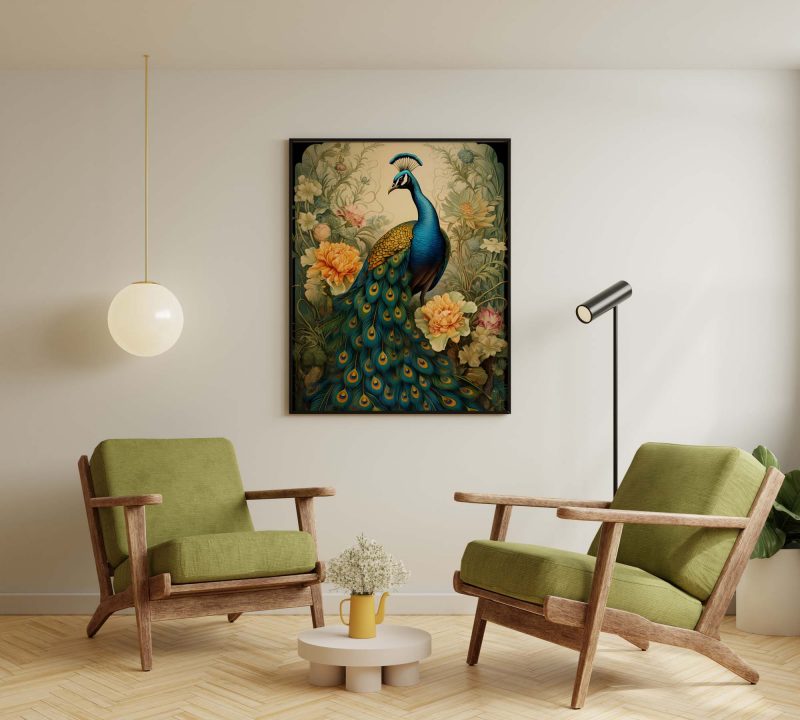Peacock - Ernst Haeckel style poster - Image 5