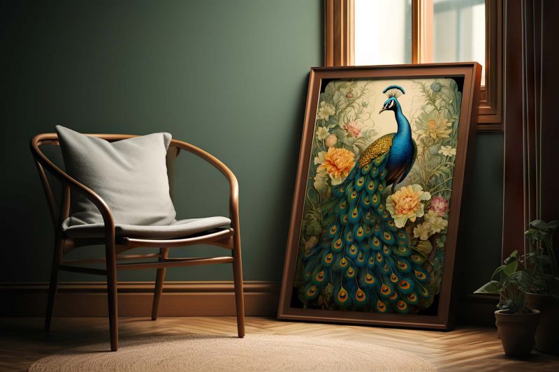Peacock - Ernst Haeckel style poster - Image 6