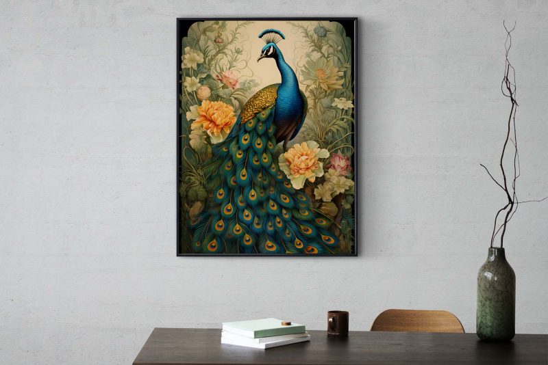 Peacock - Ernst Haeckel style poster - Image 7