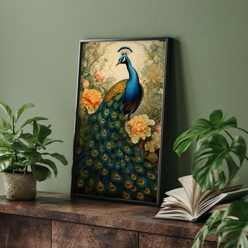 Peacock - Ernst Haeckel style poster - Image 8