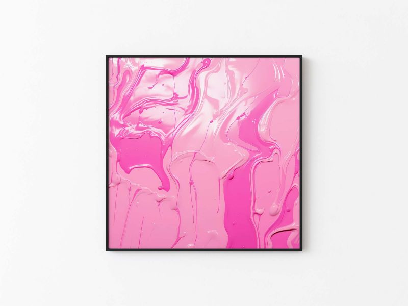 Pink Barbie - Paint Spill | Poster in Pink - Image 3