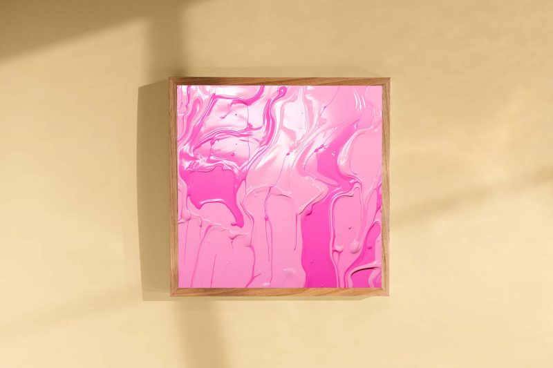 Pink Barbie - Paint Spill | Poster in Pink - Image 4