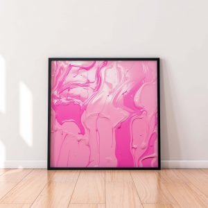 Pink Barbie - Paint Spill | Poster in Pink