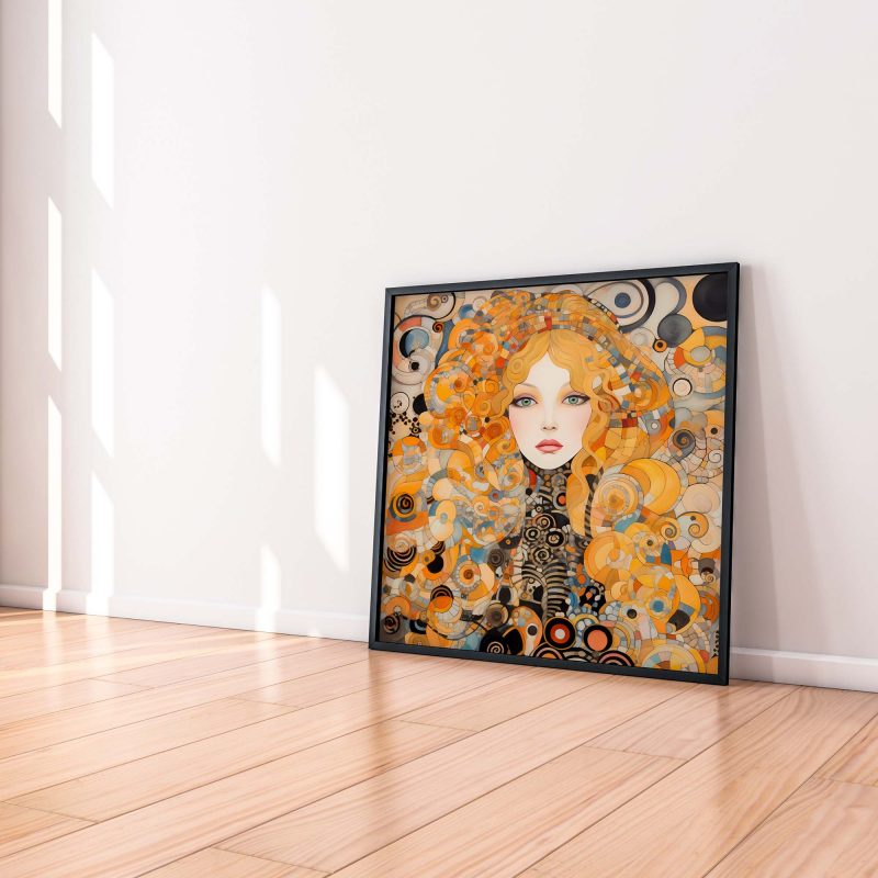 Porcelain Face | Gustav Klimt style Poster | Art Nouveau Print - Image 4