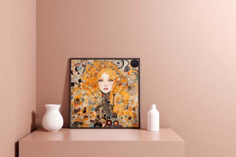 Porcelain Face | Gustav Klimt style Poster | Art Nouveau Print - Image 7