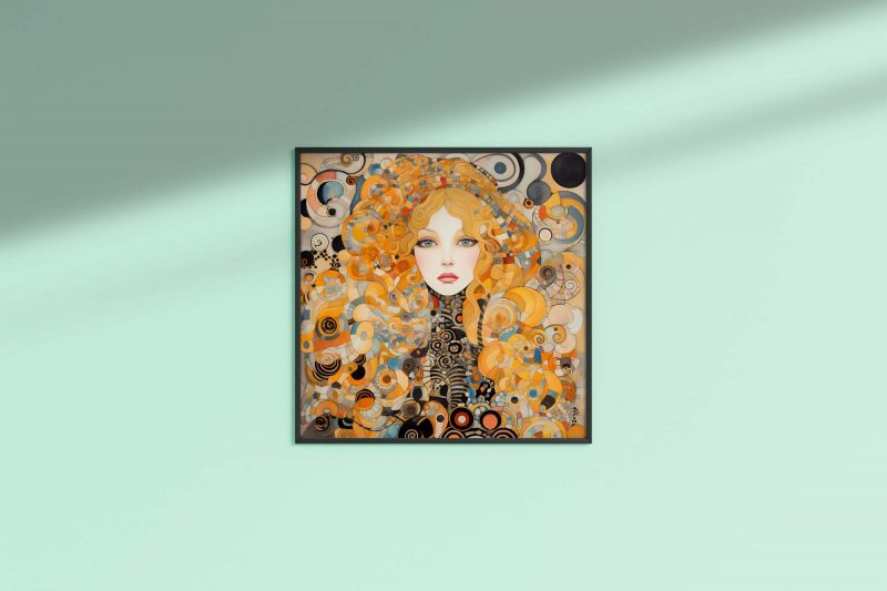 Porcelain Face | Gustav Klimt style Poster | Art Nouveau Print - Image 8