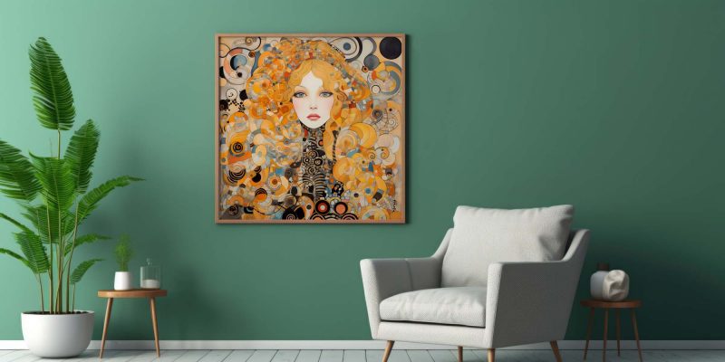 Porcelain Face | Gustav Klimt style Poster | Art Nouveau Print - Image 9