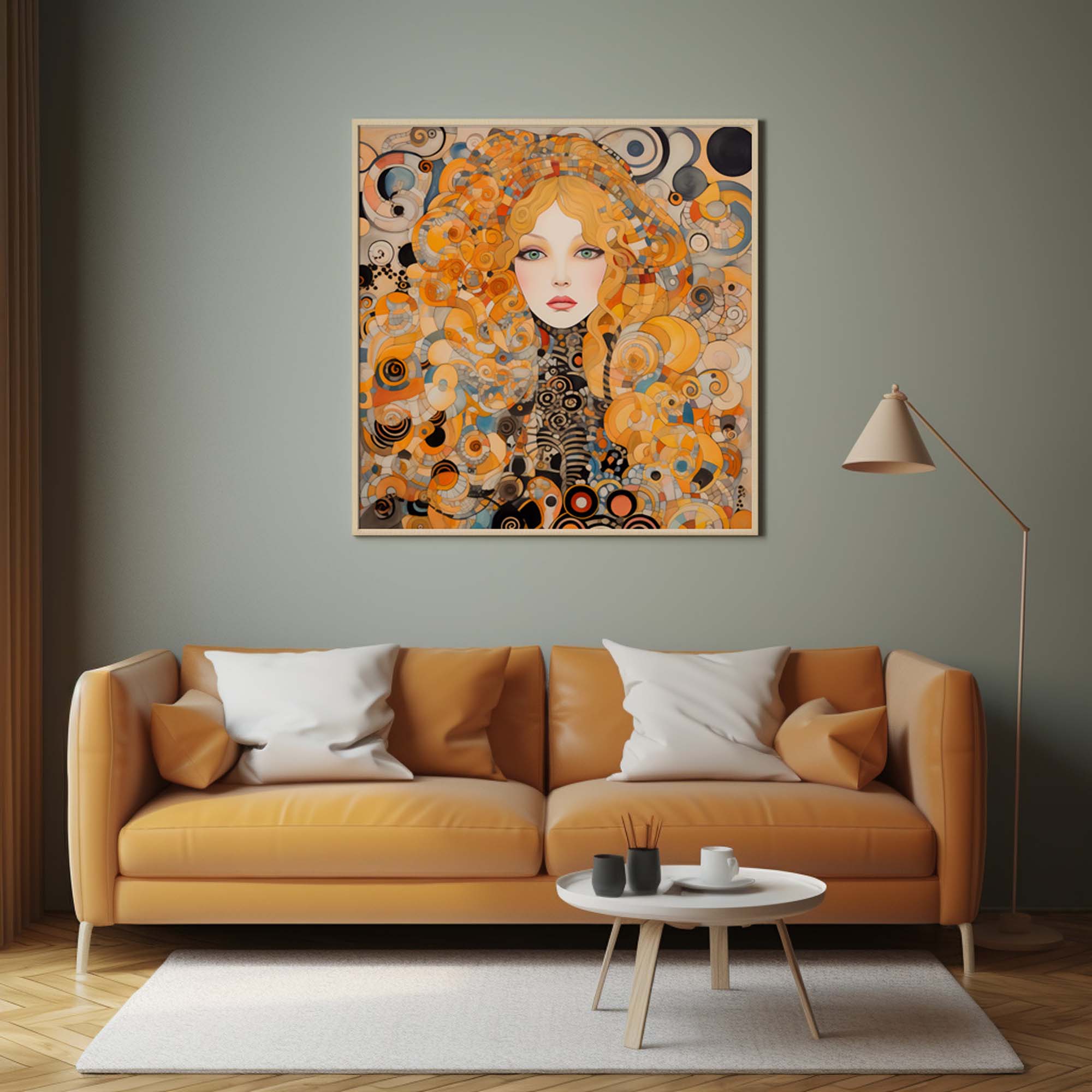 Porcelain Face | Gustav Klimt style Poster | Art Nouveau Print - Image 11