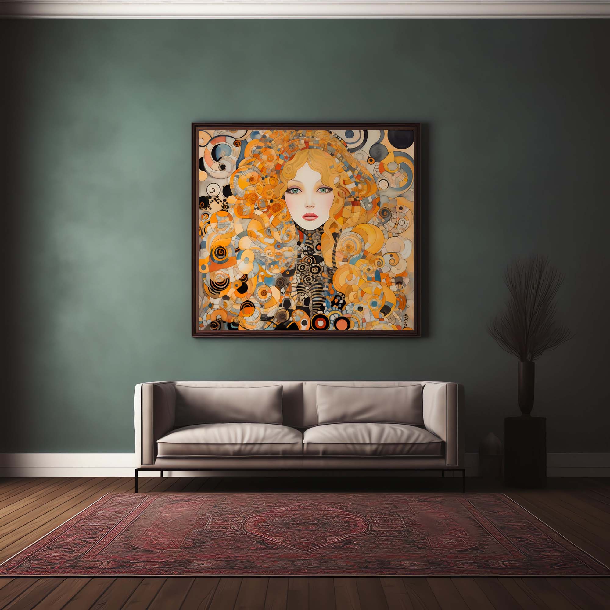 Porcelain Face | Gustav Klimt style Poster | Art Nouveau Print - Image 12