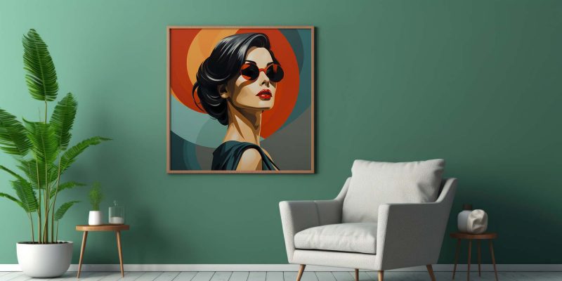 Retro Design Poster - Monte Carlo | Woman with Glasses - Image 8