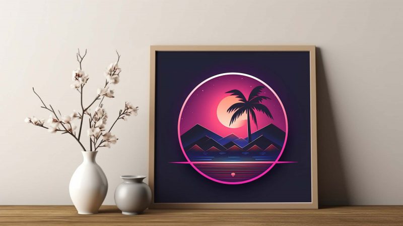 Retrowave - Palms - 80s Poster - Image 6