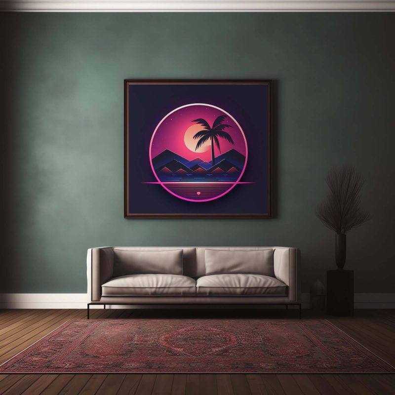 Retrowave - Palms - 80s Poster - Image 4