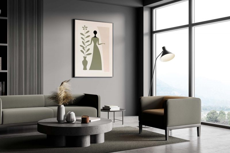 Sage Green Blush Matisse Style | Boho Minimalist Botanical - Image 6