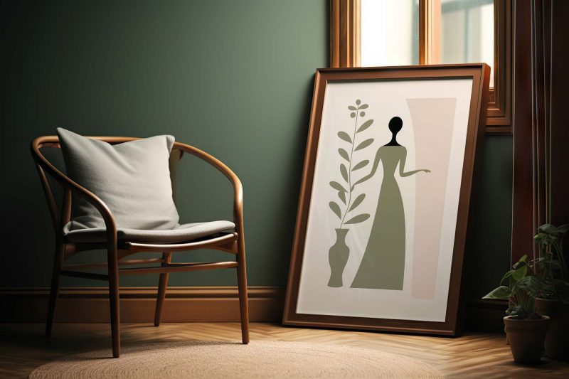Sage Green Blush Matisse Style | Boho Minimalist Botanical - Image 7