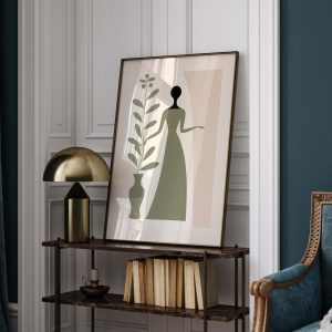 Sage Green Blush Matisse Style | Boho Minimalist Botanical