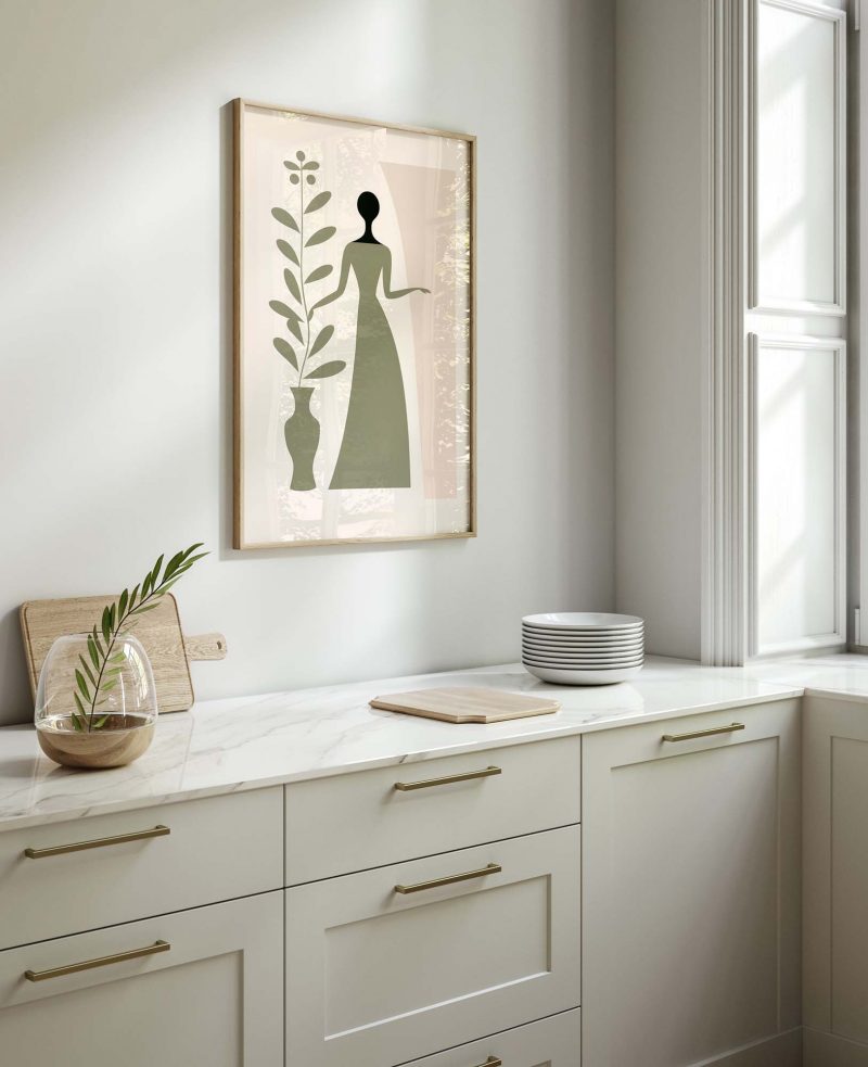 Sage Green Blush Matisse Style | Boho Minimalist Botanical - Image 10
