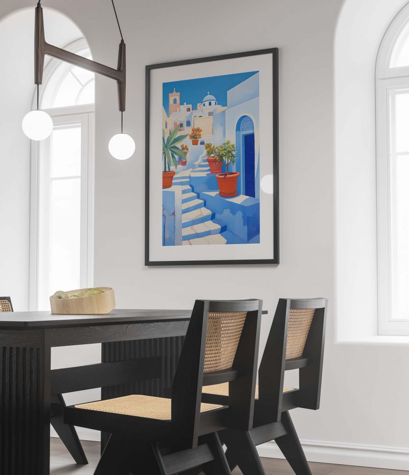 Santorini Center - Travel Poster - Image 2