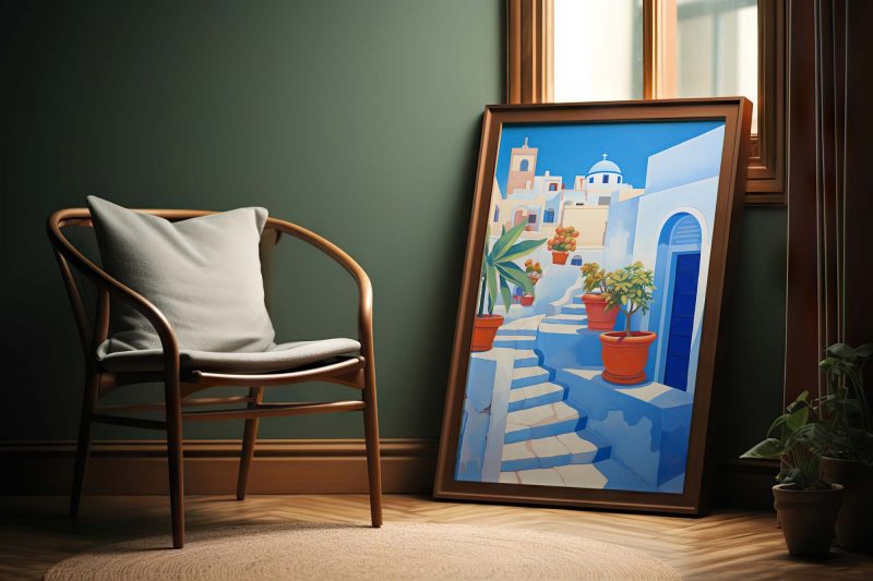 Santorini Center - Travel Poster - Image 6