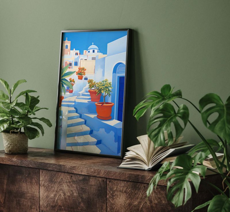 Santorini Center - Travel Poster - Image 8