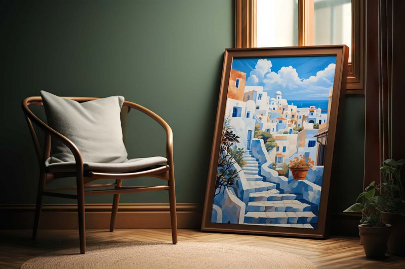 Santorini Stairs - Travel Poster - Image 6
