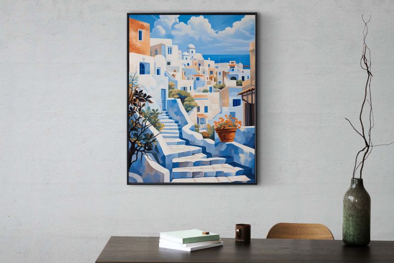 Santorini Stairs - Travel Poster - Image 7
