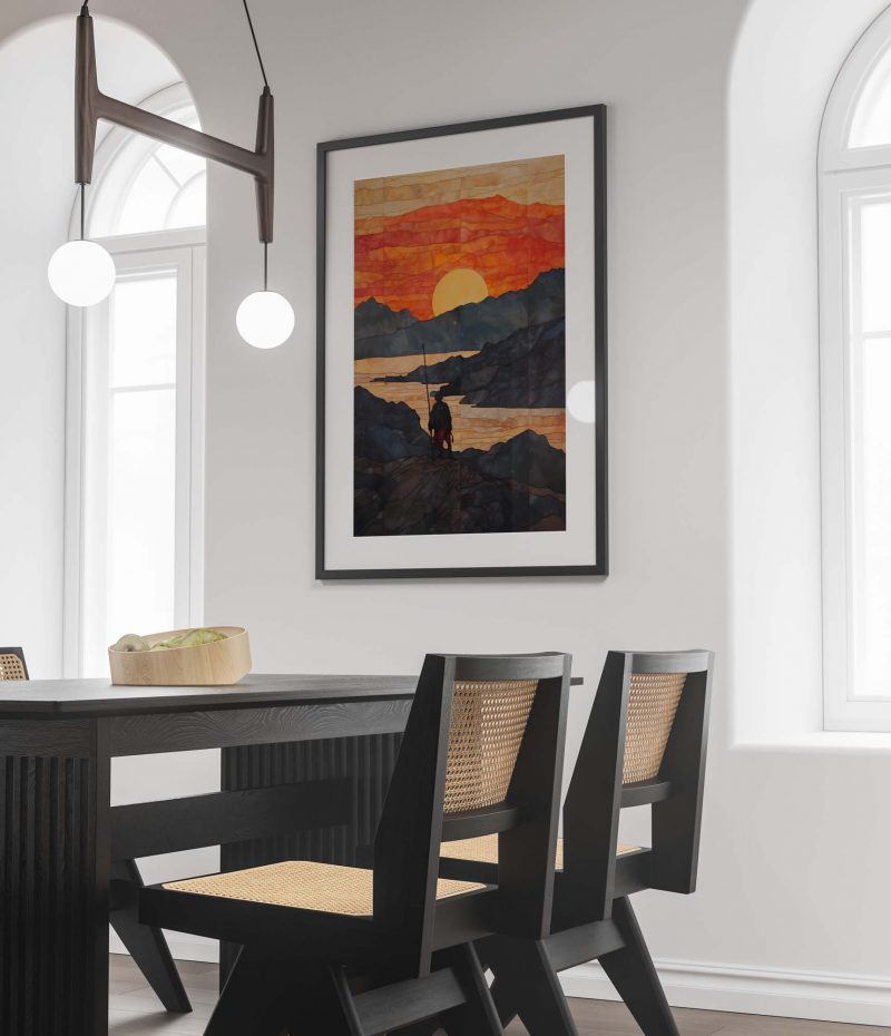 Sonnenaufgang #2 - Egon Schiele style poster - Image 2