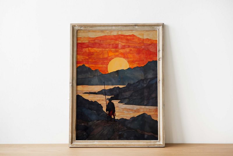 Sonnenaufgang #2 - Egon Schiele style poster - Image 3