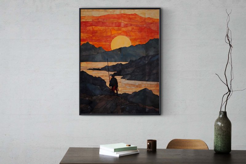 Sonnenaufgang #2 - Egon Schiele style poster - Image 7