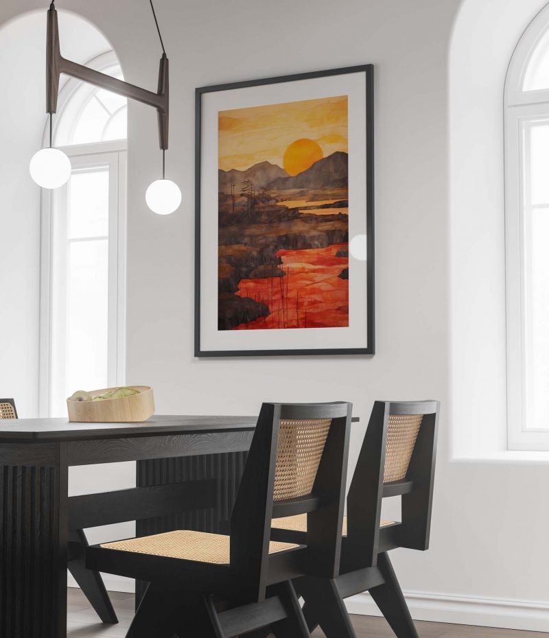 Sonnenaufgang - Egon Schiele style poster - Image 2
