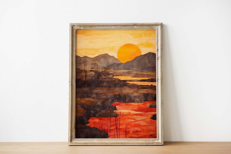 Sonnenaufgang - Egon Schiele style poster - Image 3