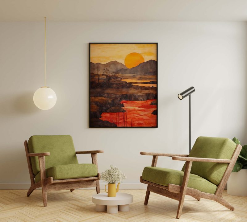 Sonnenaufgang - Egon Schiele style poster - Image 5