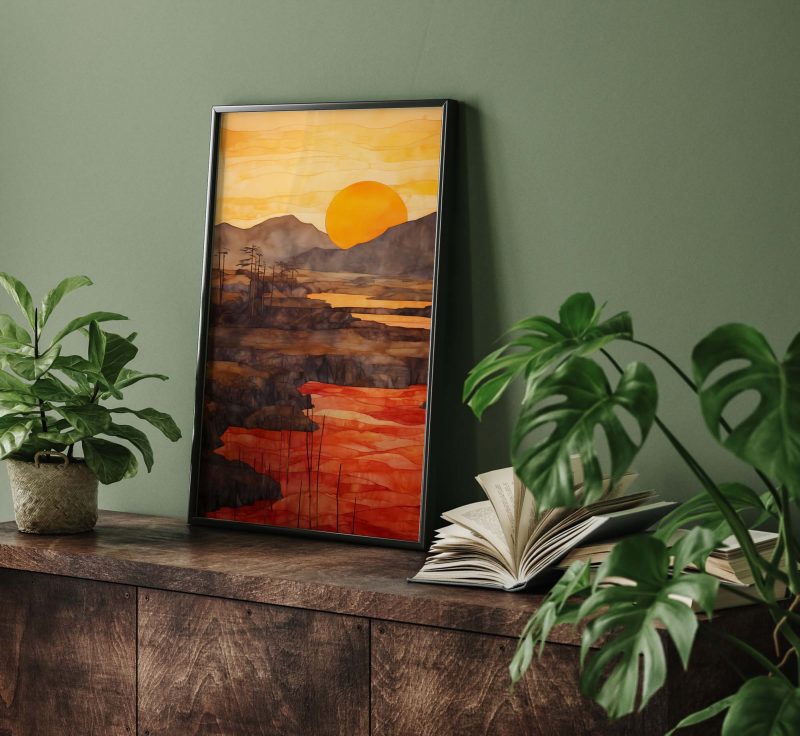 Sonnenaufgang - Egon Schiele style poster - Image 8