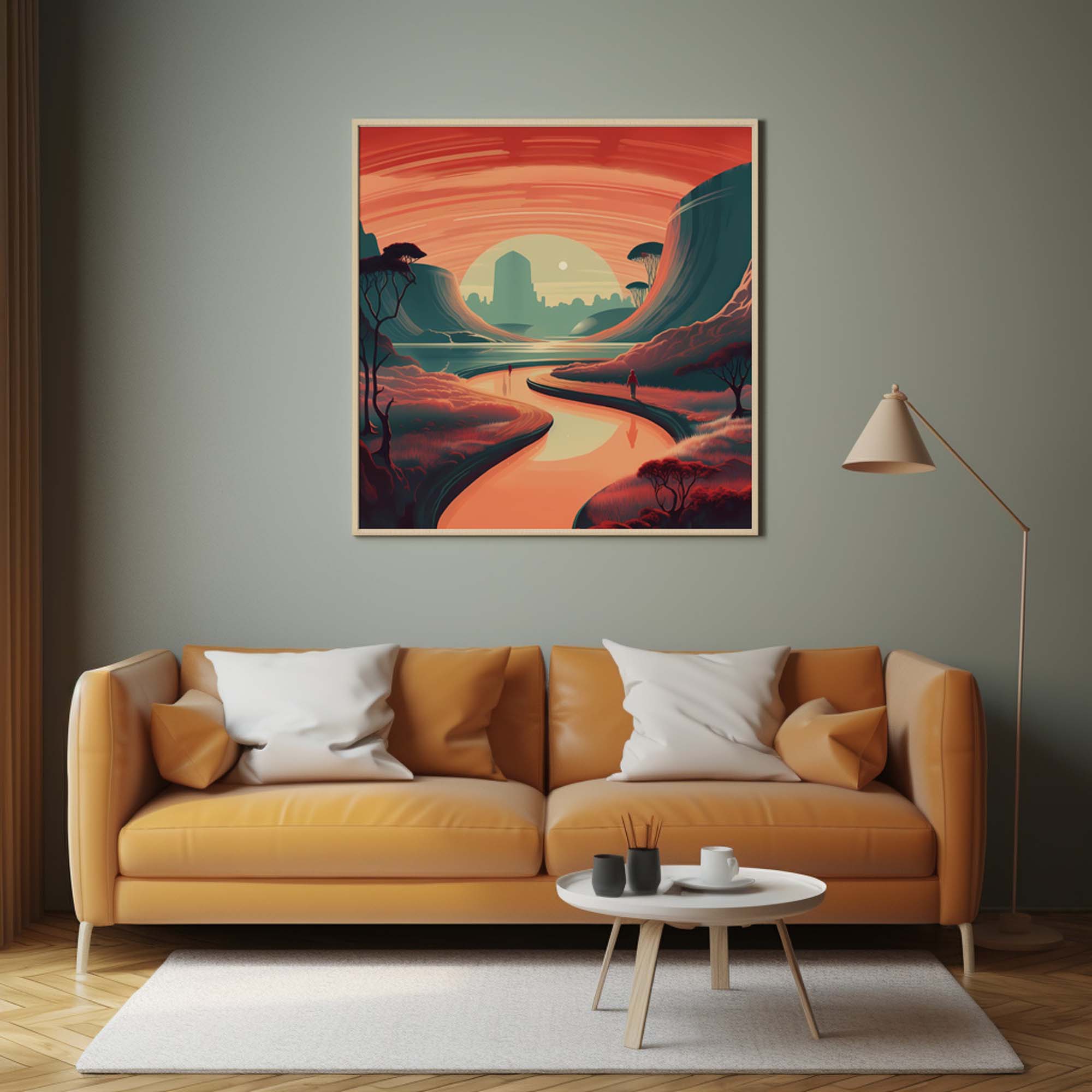 Space River - Retro Futurism Art | Space Art | Vintage Sci-Fi Poster - Image 10