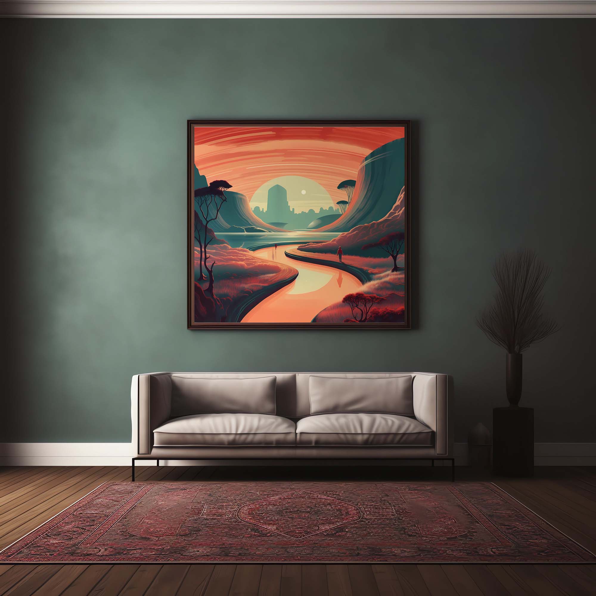 Space River - Retro Futurism Art | Space Art | Vintage Sci-Fi Poster - Image 11