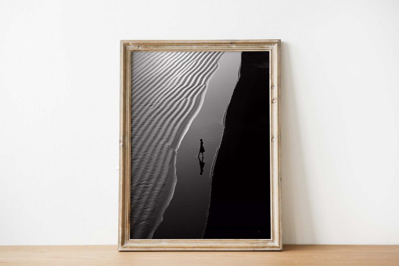 Steps on the Beach | Blac&White Photography Poster - Image 3