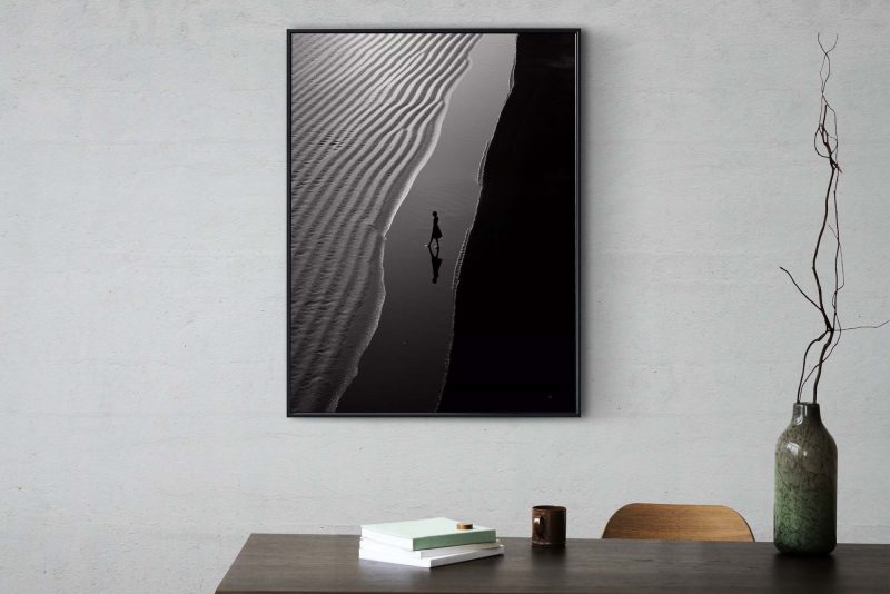 Steps on the Beach | Blac&White Photography Poster